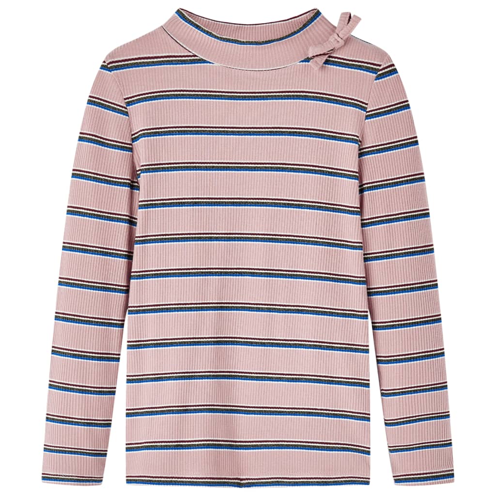 Camisa para niños Vidaxl con mangas largas 104 rosa claro