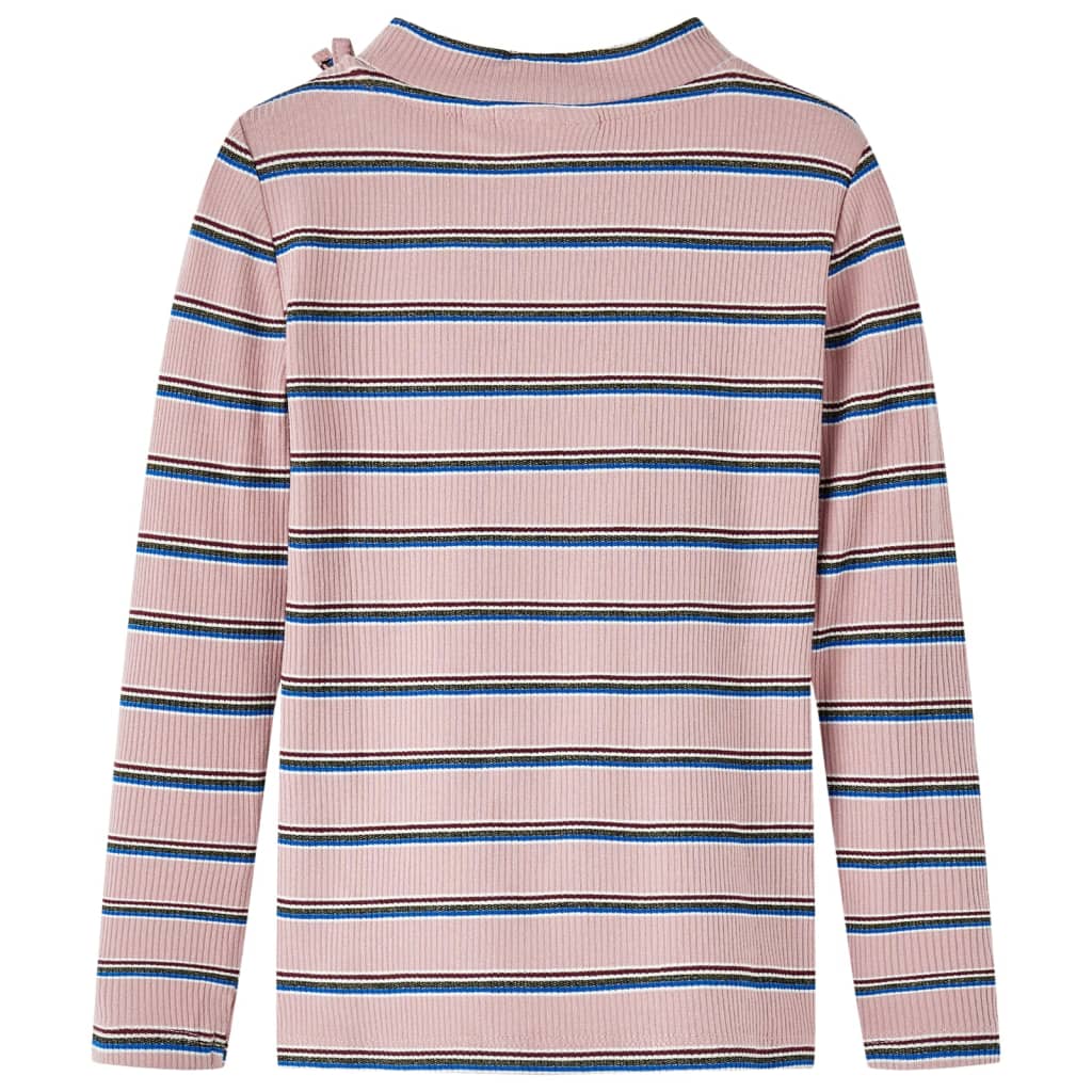 Camisa para niños Vidaxl con mangas largas 104 rosa claro