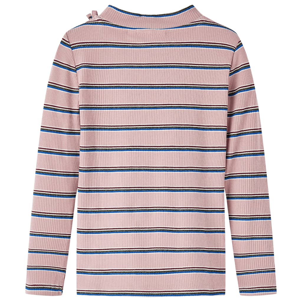 Camisa infantil de Vidaxl con mangas largas 116 rosa claro