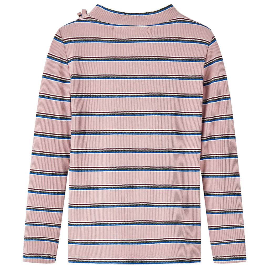 Camicia per bambini Vidaxl con maniche lunghe 128 rosa chiaro