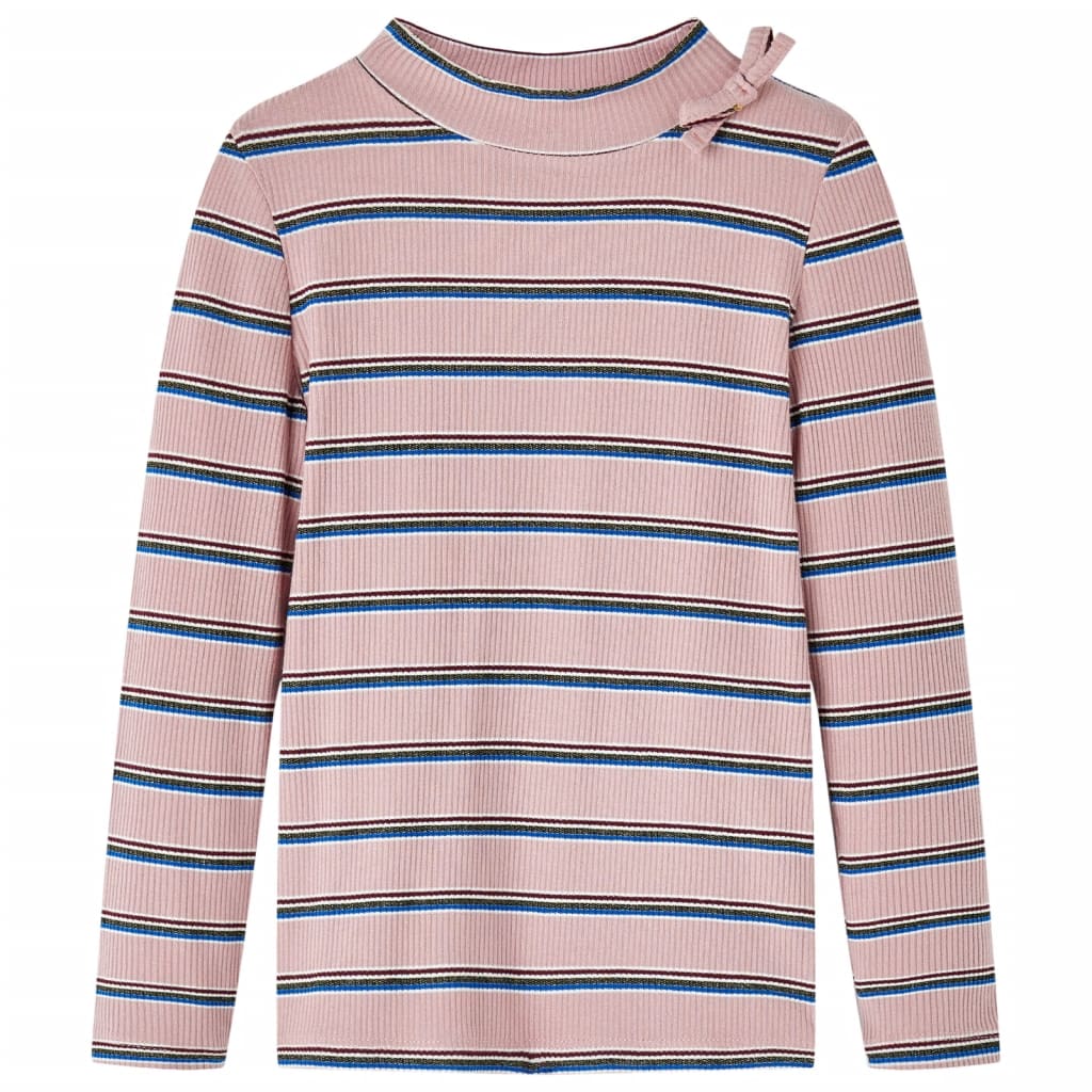 Camisa para niños Vidaxl con mangas largas 140 rosa claro