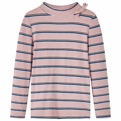 Camisa para niños Vidaxl con mangas largas 140 rosa claro