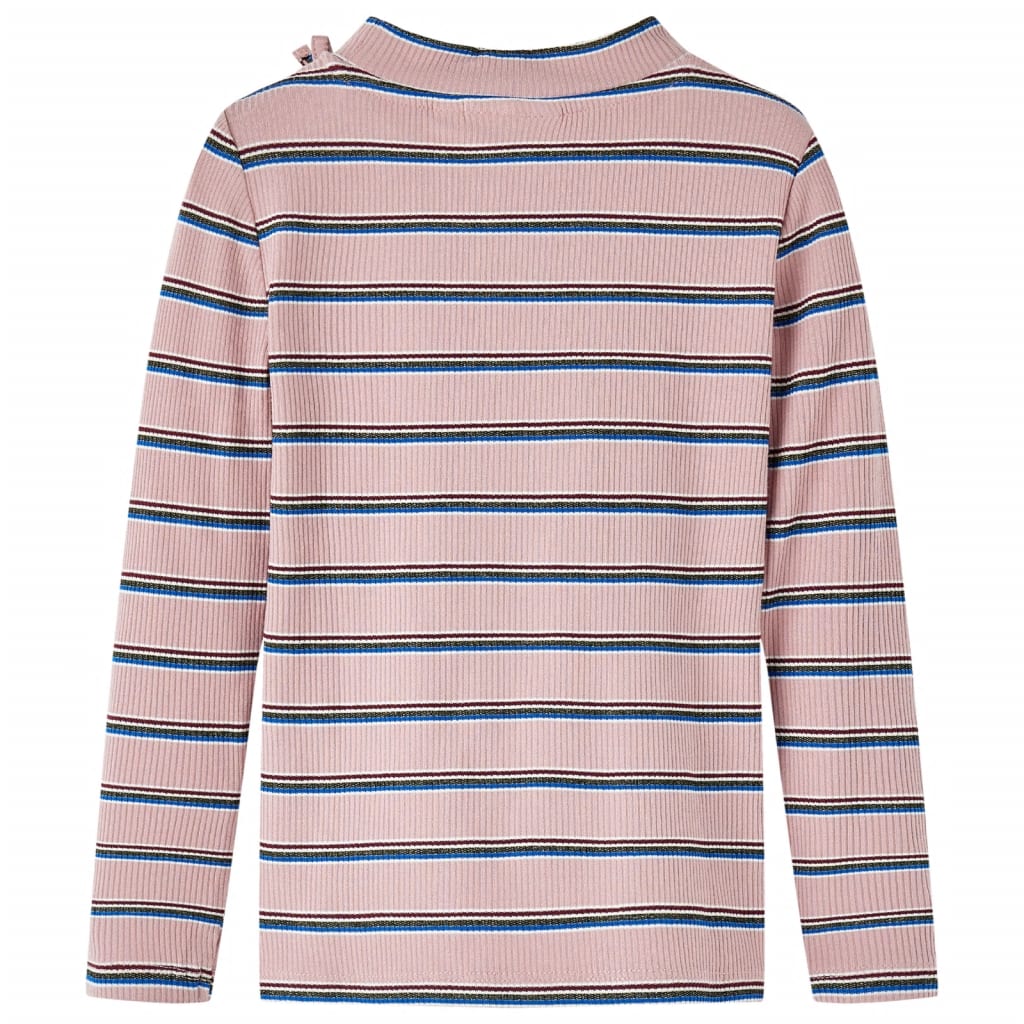 Camisa para niños Vidaxl con mangas largas 140 rosa claro