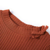 Camicia per bambini Vidaxl con maniche lunghe 92 Cognac Colorata