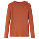 Camicia per bambini Vidaxl con maniche lunghe 104 cognac color