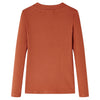Camicia per bambini Vidaxl con maniche lunghe 104 cognac color