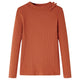 Camicia per bambini Vidaxl con maniche lunghe 116 Cognac Colorato