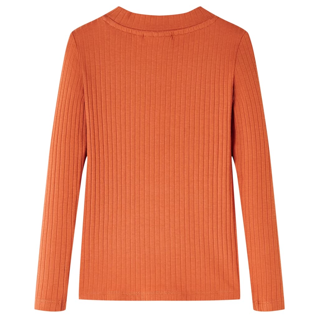 Camicia per bambini Vidaxl con maniche lunghe 104 Oranjebruin