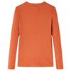 Camicia per bambini Vidaxl con maniche lunghe 116 Oranjebruin