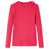 Camisa para niños de Vidaxl con mangas largas 104 Rosa brillante