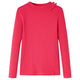 Camicia per bambini Vidaxl con maniche lunghe 128 rosa brillante