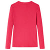 Camicia per bambini Vidaxl con maniche lunghe 128 rosa brillante