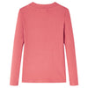 Camicia per bambini Vidaxl con maniche lunghe 104 vecchia rosa
