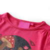 Camicia per bambini Vidaxl con maniche lunghe 128 rosa brillante