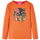 Camicia per bambini Vidaxl con maniche lunghe 92 Oranjebruin