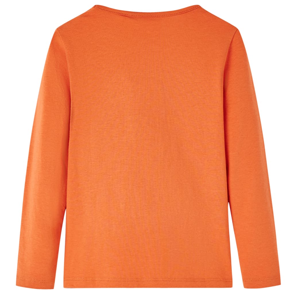 Camicia per bambini Vidaxl con maniche lunghe 92 Oranjebruin