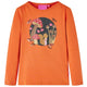 Camicia per bambini Vidaxl con maniche lunghe 104 Oranjebruin
