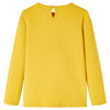 Camisa para niños de Vidaxl con mangas largas 128 color ocre