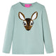 Camicia per bambini Vidaxl con maniche lunghe 116 Middel Mint.
