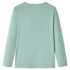 Camicia per bambini Vidaxl con maniche lunghe 116 Middel Mint.