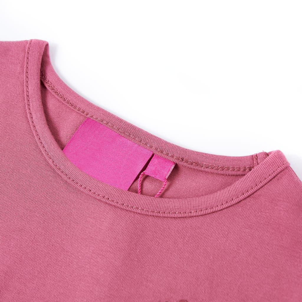 Camisa para niños Vidaxl con mangas largas 104 Raspberry