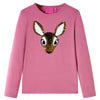 Camicia per bambini Vidaxl con maniche lunghe 140 lamponi