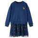 Abito per bambini Vidaxl con maniche lunghe 104 blu navy