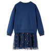 Abito per bambini Vidaxl con maniche lunghe 140 blu navy