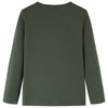 Camicia per bambini Vidaxl con maniche lunghe 128 kakikentig