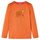 Camicia per bambini Vidaxl con maniche lunghe 92 Oranjebruin