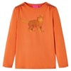 Camicia per bambini Vidaxl con maniche lunghe 116 Oranjebruin