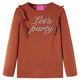 Camicia per bambini Vidaxl con manica lunga 140 cognac color