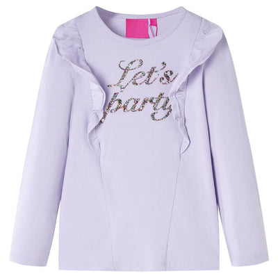 Vidaxl Camisa para niños con mangas largas 116 LILAC LIGHT