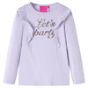 Camicia per bambini Vidaxl con maniche lunghe 140 lilla leggera