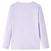 Camicia per bambini Vidaxl con maniche lunghe 140 lilla leggera