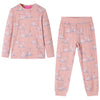 Vidaxl kinderpyjama met lange mouwen 104 lichtroze