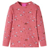 Piamas per bambini Vidaxl con maniche lunghe 92 Old Pink