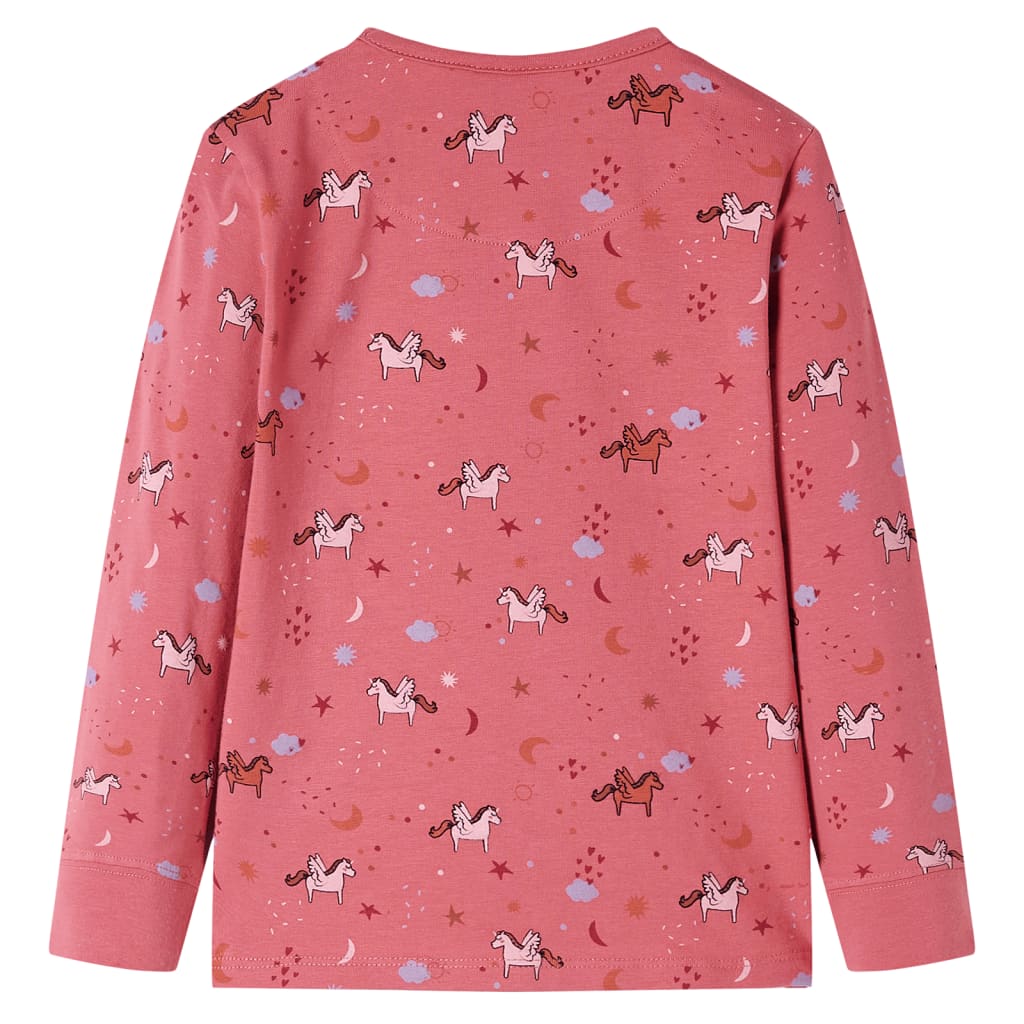 Vidaxl Pigico per bambini con maniche lunghe 128 Old Pink