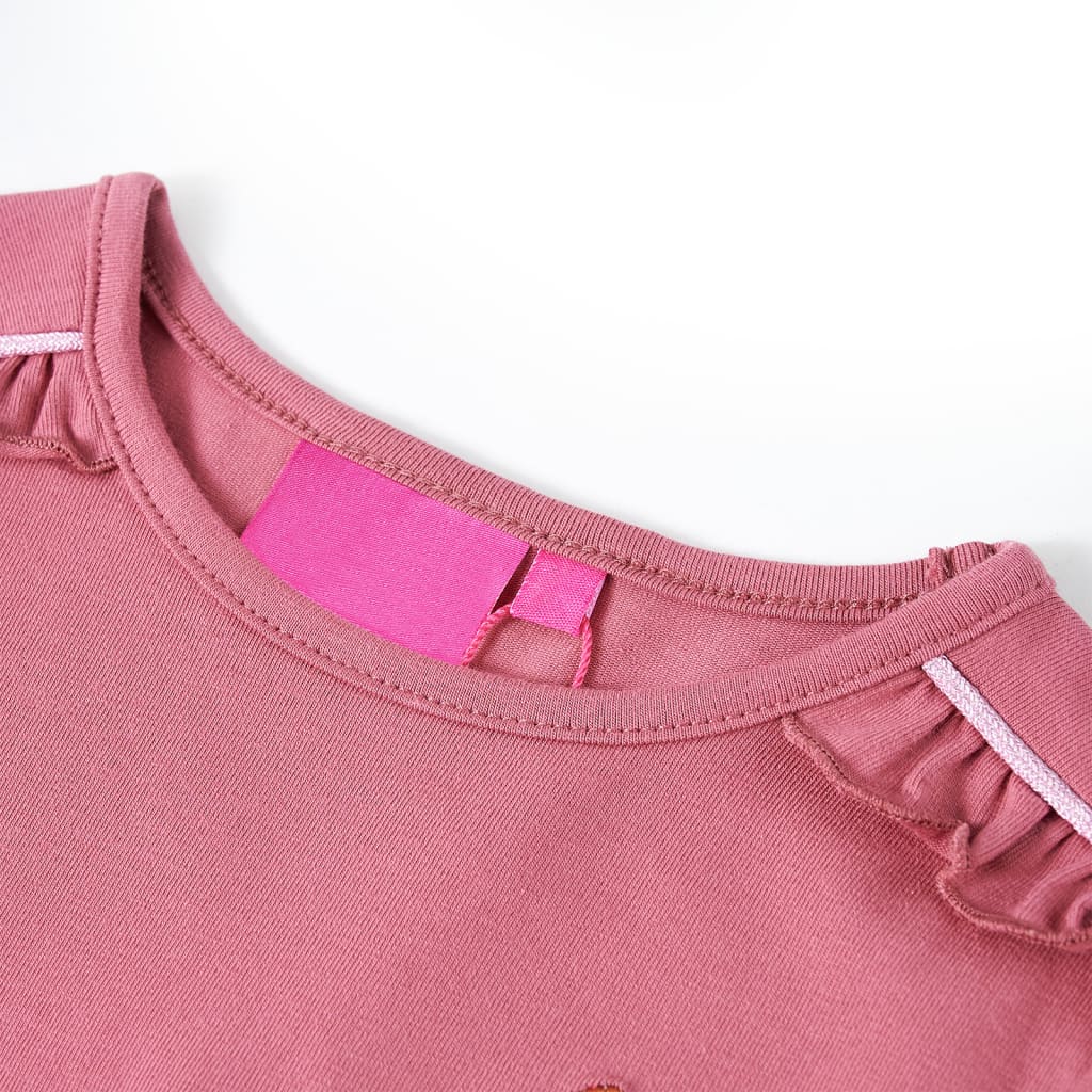 Camisa para niños Vidaxl con mangas largas 140 Raspberry