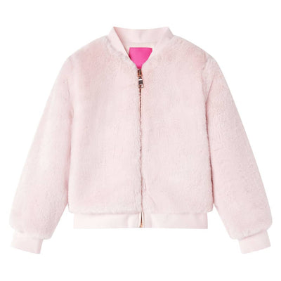 Vidaxl Chaqueta para niños 92 Kunstsdacht Soft Pink