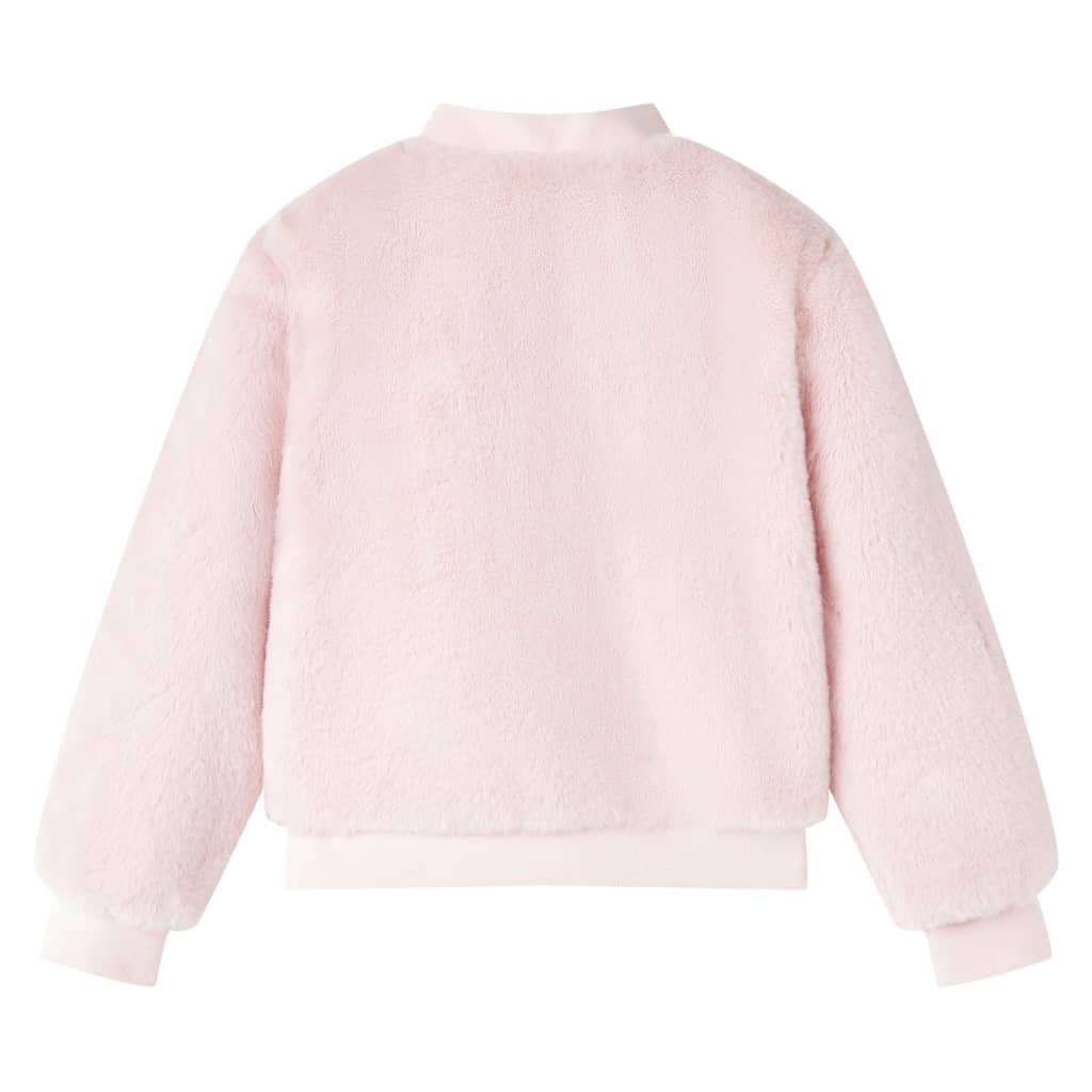 Vidaxl Chaqueta para niños 92 Kunstsdacht Soft Pink