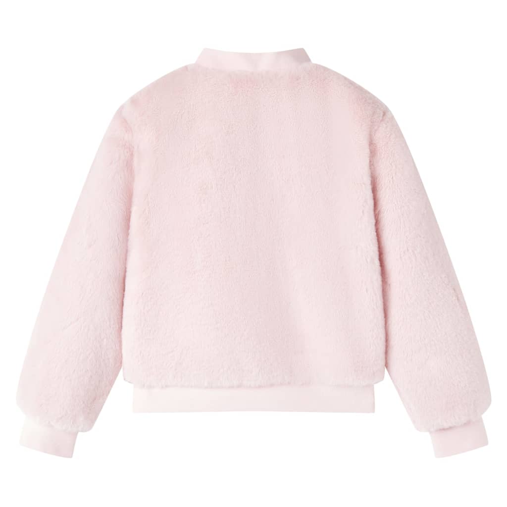 Vidaxl Chaqueta infantil 104 suministro de arte rosa suave