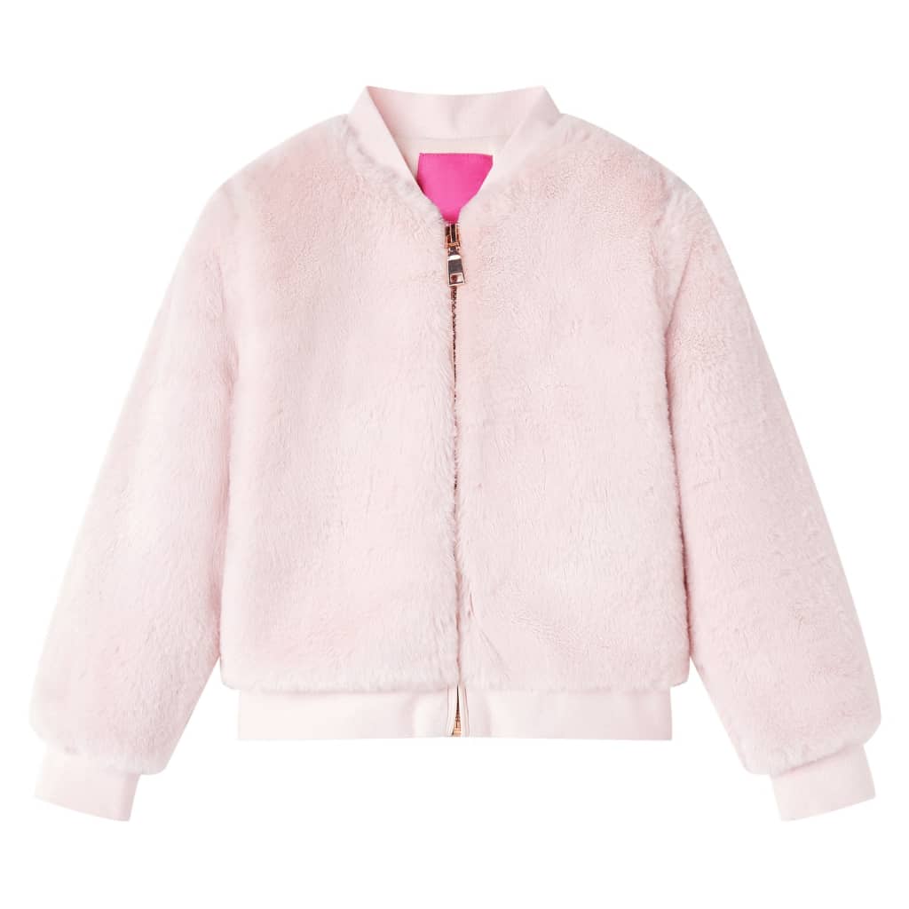 Vidaxl Chaqueta infantil 116 suministro de arte suave rosa