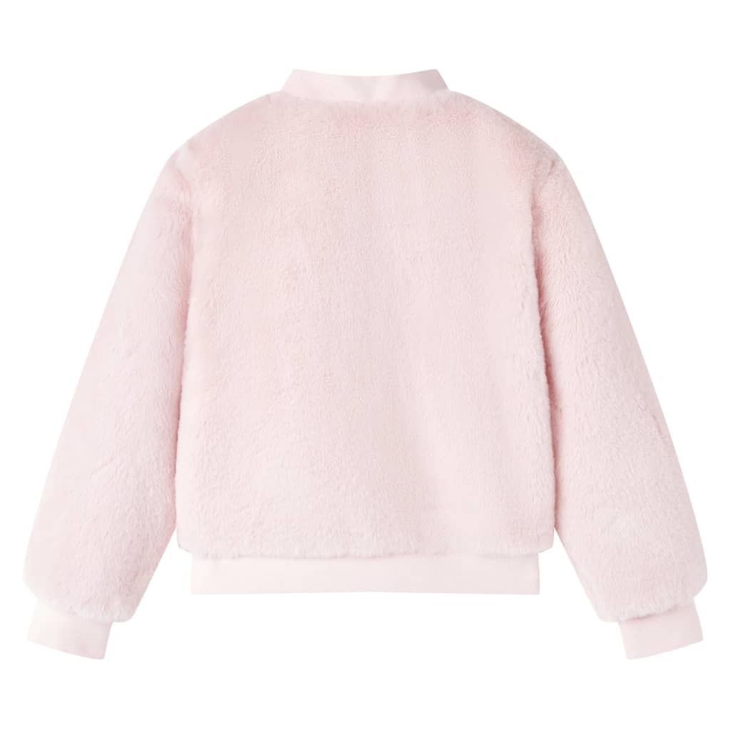 Vidaxl Chaqueta infantil 116 suministro de arte suave rosa