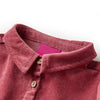 Abito per bambini Vidaxl con maniche lunghe Velvet a costola 92 Old Pink
