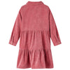 Vestido para niños de Vidaxl con mangas largas Velvet 128 Old Pink