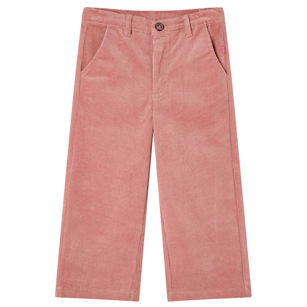 Vidaxl Kinderbroek 140 Rib Velvet Old Pink