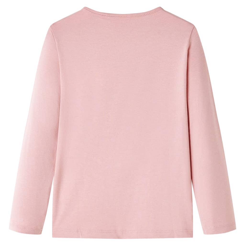 Camicia per bambini Vidaxl con maniche lunghe 92 rosa chiaro