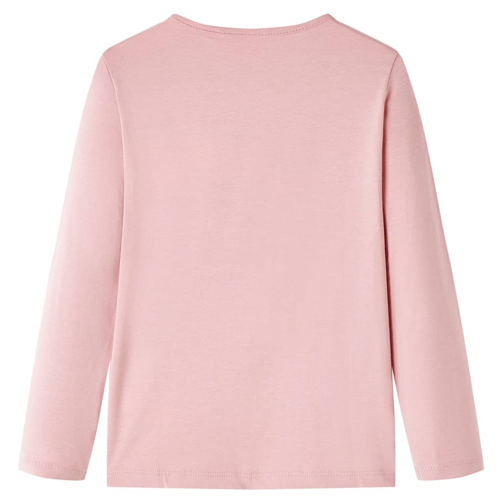 Camicia per bambini Vidaxl con maniche lunghe 116 rosa chiaro