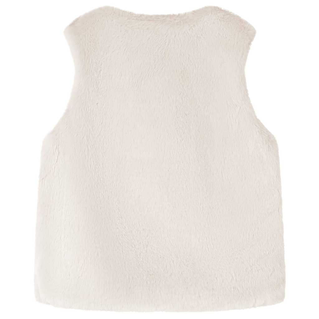 Chaqueta infantil de Vidaxl 92 Kunstvacht beige